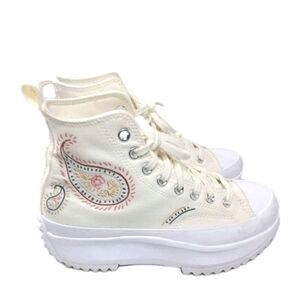 Converse Run Star Hike Platform Crafted  High Top Shoes Women's Sz 8 Retail $115